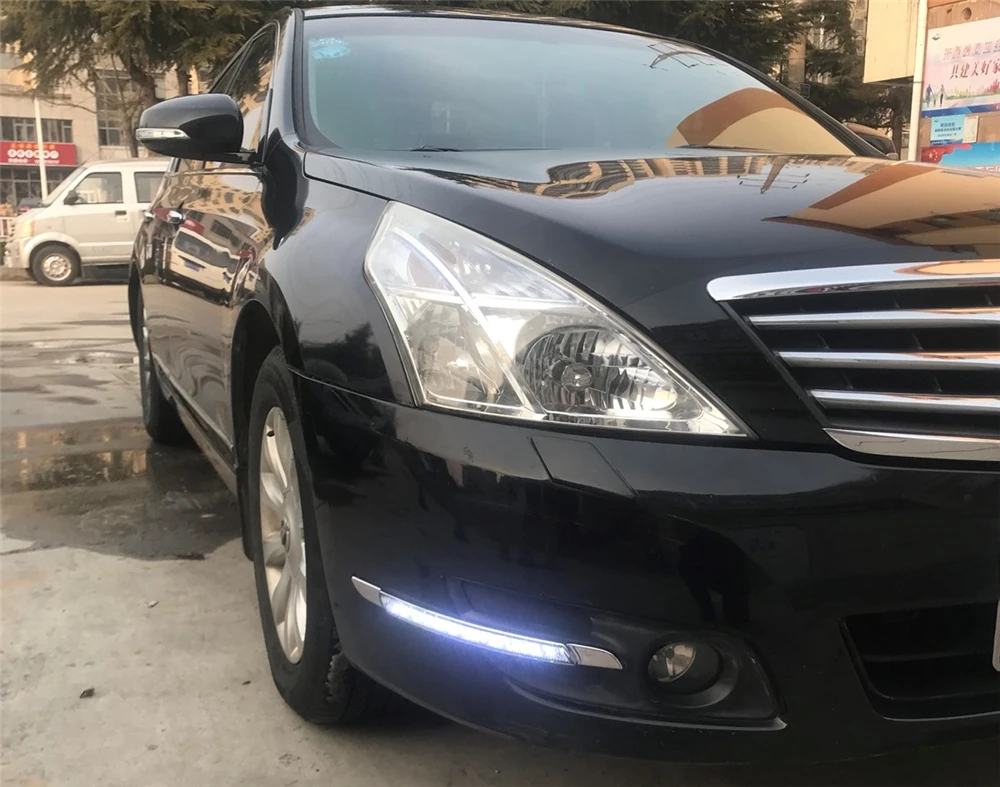 CSCSNL 2 шт. Светодиодный дневной светильник для Nissan Altima teana 2008 2009 2010 DRL с поворотником Дневной светильник водонепроницаемый противотуманный фонарь