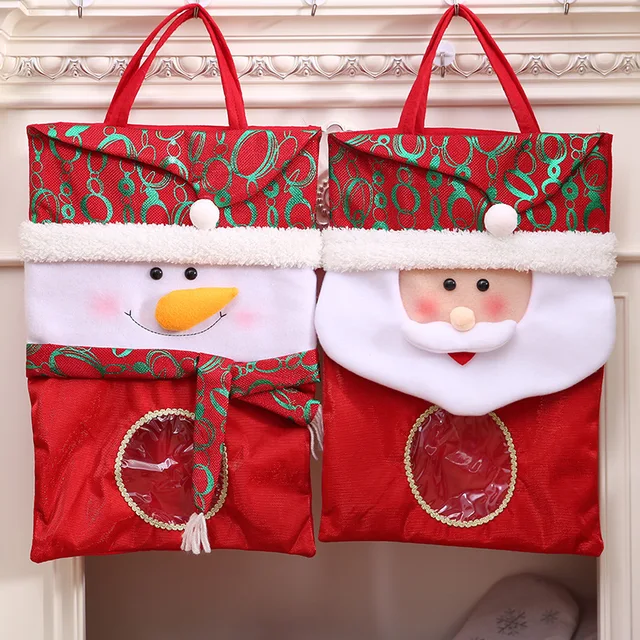 1pcs creative santa claus snowman christmas large gift bags of handmade fashion christmas gift bags home - Large Christmas Gift Bags 1pcs creative santa claus snowman christmas large gift bags of handmade fashion christmas gift bags home - Large Christmas Gift Bags