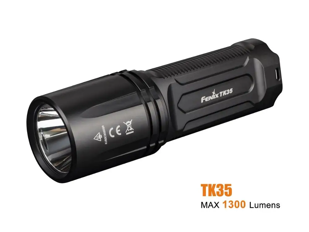 

New Arrival Fenix TK35 2018 CREE XHP35 HI LED 1300 Lumens Rechargeable & Portable Flashlight with Far-reaching Beam Distance