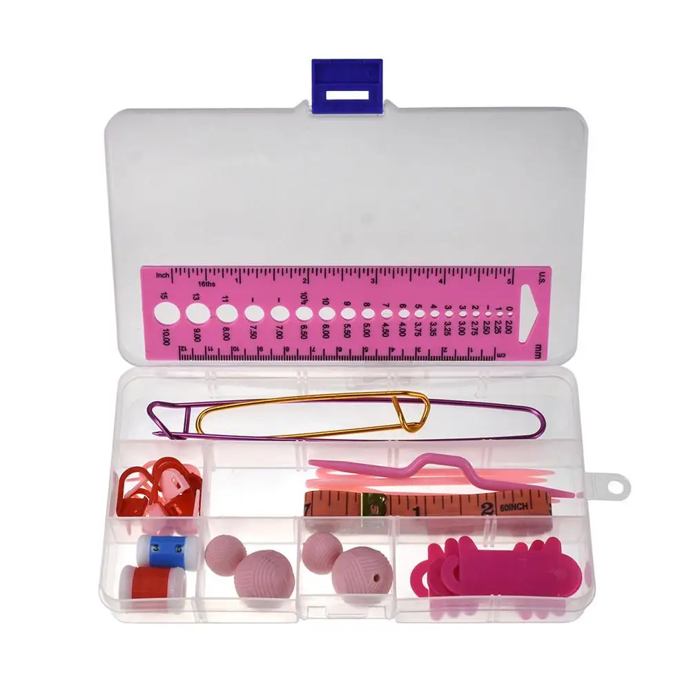 

Handmade Diy Tool Accessories Set Home Daily Crochet Sweater Needle Accessories Ruler Mark Buckle Knitting Auxiliary Tools