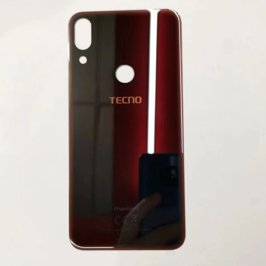10 шт. оригинал для TECNO Phantom X задняя крышка аккумулятора панель стеклянный чехол