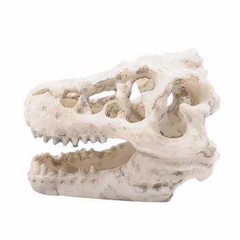

Aquarium Hollow Resin Dinosaur Skull Resin Fish Tank Ornaments Landscape Simulation Head Bone Reptile Decoration Pet Accessories
