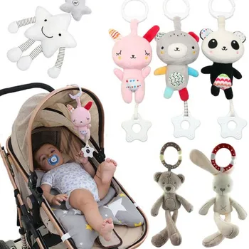 

Kids Baby Toys Stroller Rattles Crib Plush bee dolls Bells Montessori Intellectual development 0-12 Months Baby toy
