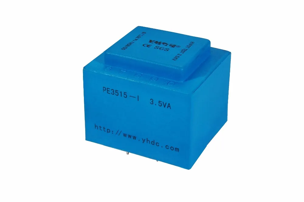 0-6V 0-6V 1.5VA 230V Transformador encapsulado PCB