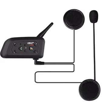 

V6 Pro Motorcycle Helmet Bluetooth Headset Intercom 6 Riders 1200M Wireless Intercomunicador BT Interphone Intercom