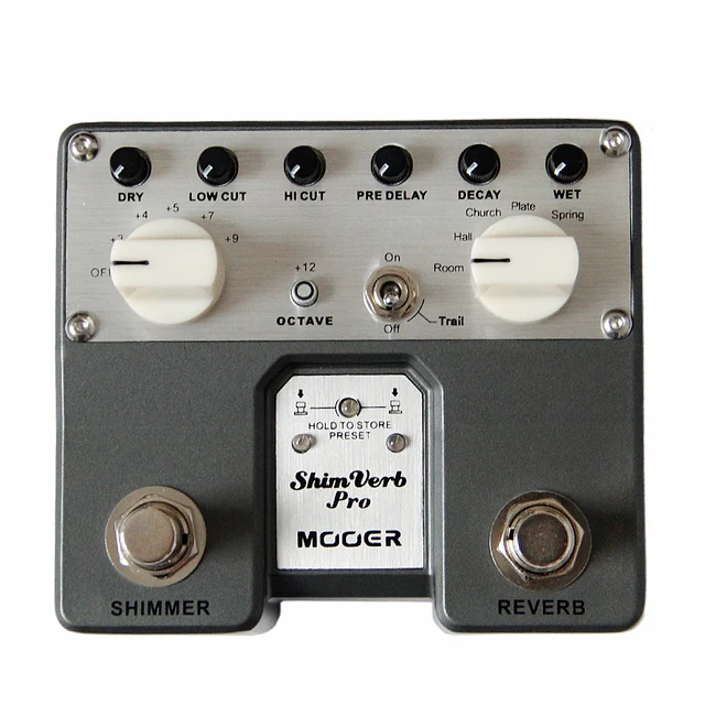 Cheap MOOER Shimverb Pro Digital Reverb Pedal Electric Guitar Effects provides 5 different Reverb effects
