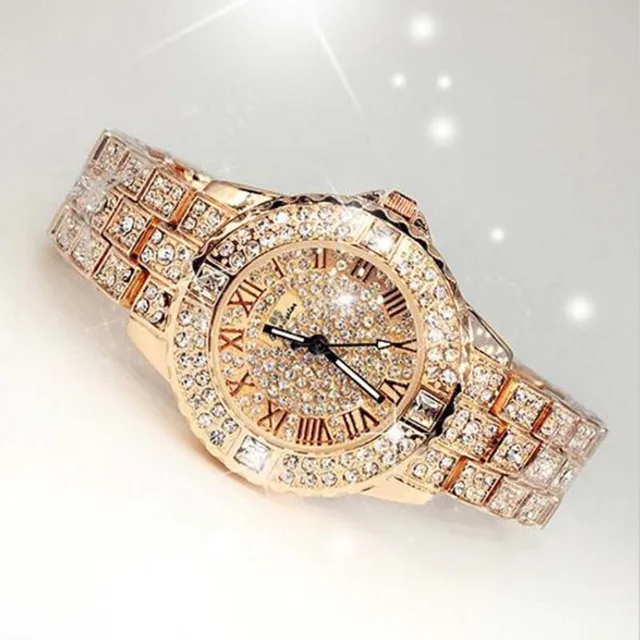 2017 New Women Rhinestone Watches Lady Dress Women watch Diamond Luxury ...