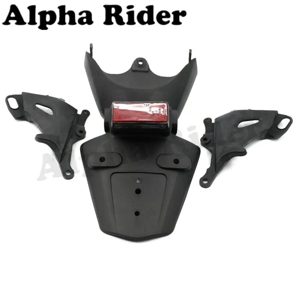 

Exhaust Support Side Guard Fairing Cover Rear Mudguard Fender License Plate Tag Holder w/ Light for Honda CBR1000RR 2006-2007