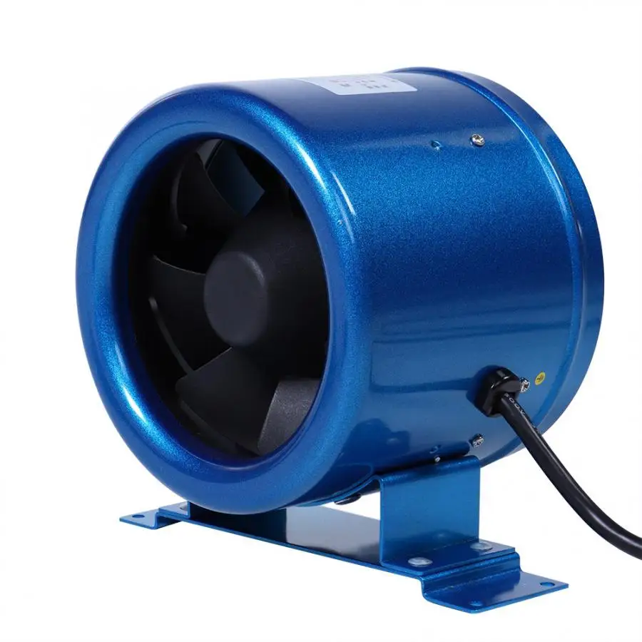 Оконный вентилятор воздуховод вентилятор с контроллером вытяжной вентилятор 6 дюймов высокого давления Мощный вытяжной вентилятор 220 В