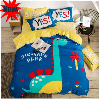

2019 new style cartoon bedding set queen size cotton material bedsheet pllowcase duvet cover sets hot sale cartoon home textile