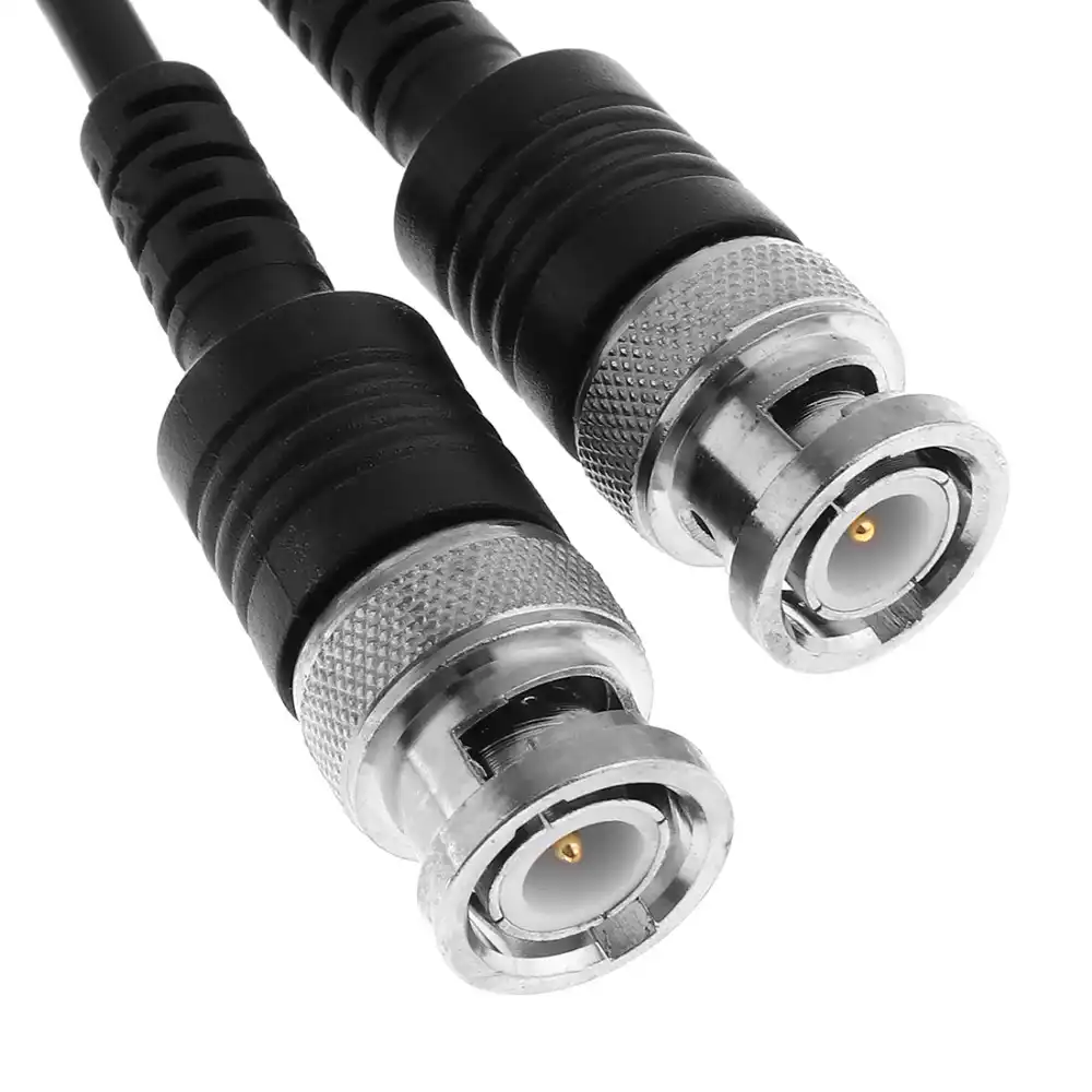 sh BNC Male Plug Q9 to Dual Plug Connector Hook Clip Test Probe Cable