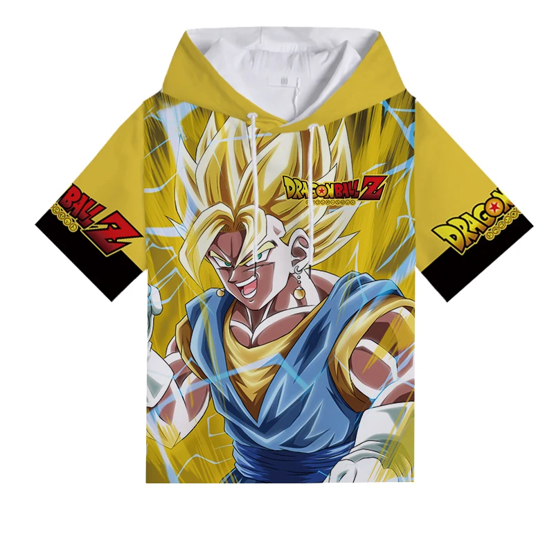 dragon ball z short sleeve hoodie