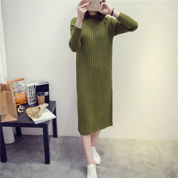 

women winter new thread dress long style loose and beautiful popular knitted sweater, suitable for various banquets