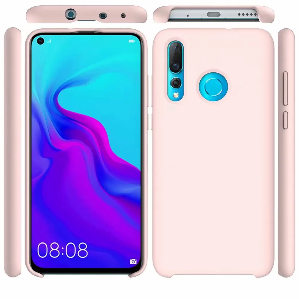 Pink Для huawei Nova 3 3i 4 Мягкий силиконовый чехол Обложка Гибкая плотная противоударный Тонкий чехол huawei Nova3i задняя крышка защитный экран - Цвет: Pink