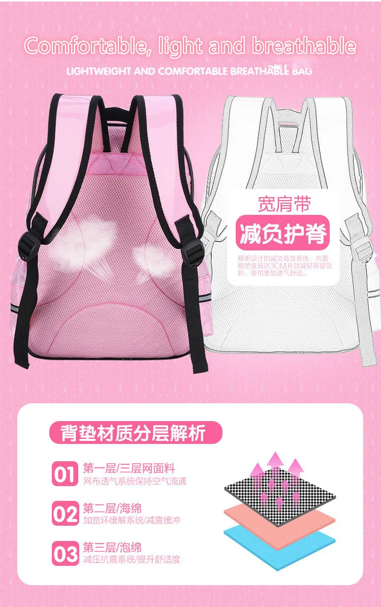 Непромокаемые детские школьные сумки Детский Школьный Рюкзак Комплект для девочек ортопедический Рюкзак Школьные сумки Детский рюкзак