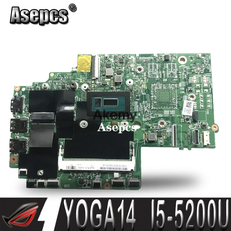 

Thinkpad is suitable LA-A342P Laptop Motherboard for YOGA14 notebook mainboard .FRU 00UP319 00HN597 i5-5200U/5300U