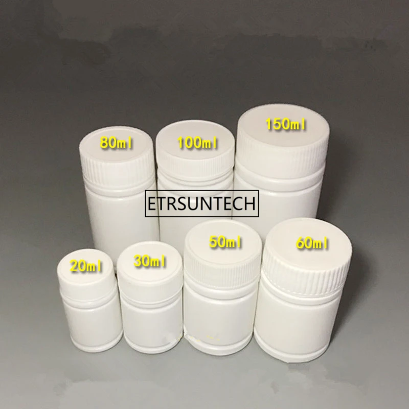 20/30/50/60/80/100/150ml White Plastic Pill Bottle Bamboo Shape PE Containers For Pharmaceutical/Medicine/Capsule F1287 | Красота и