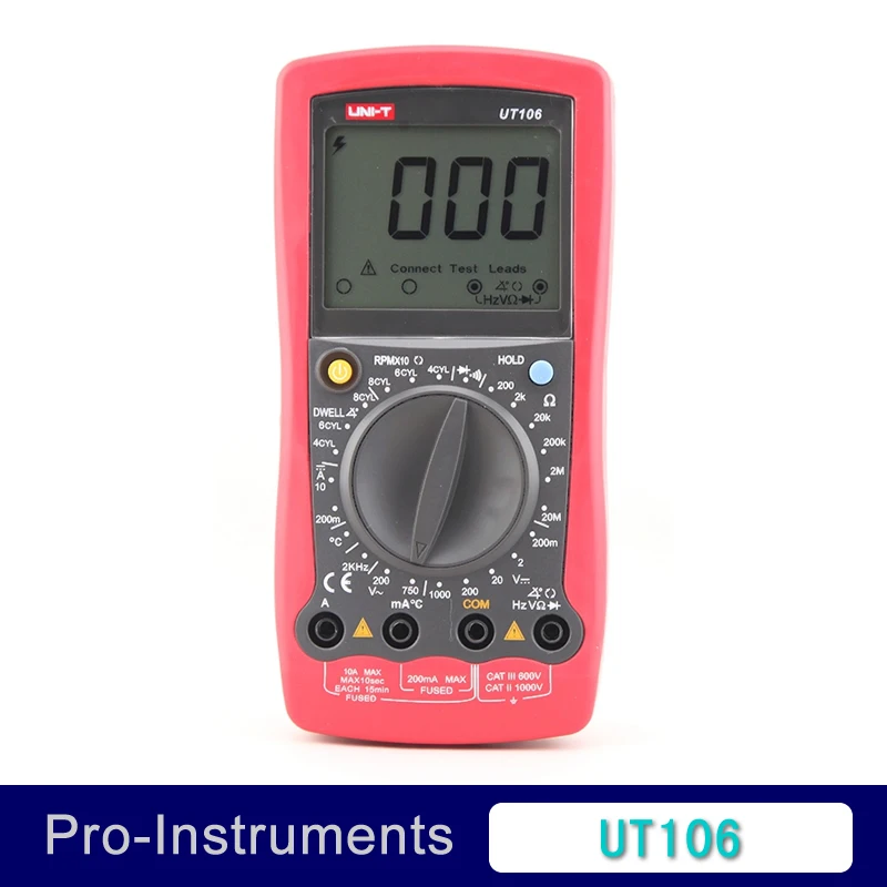 

UNI-T Digital Handheld Multi-Purpose Dwell Tach automotive digital multimeter Temperature UT106