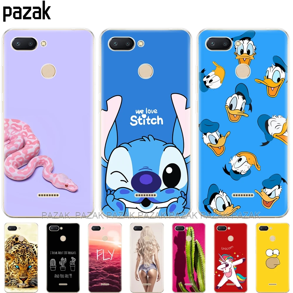 

silicone case for Xiaomi Redmi 6 Cases Full 360 Protection Soft tpu Back Cover new shell For Xiaomi Redmi6 bumper hongmi 6 Coque