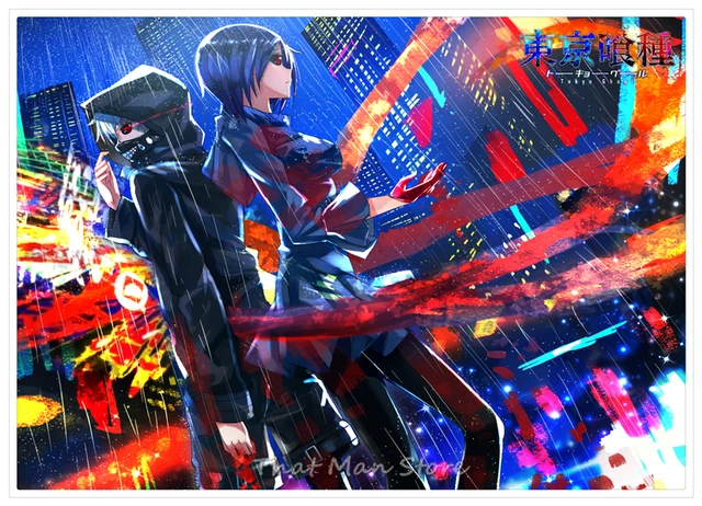 New Japanese Anime Tokyo Ghoul Coated Paper Poster Cafe Creative Wallpaper Interior Decoration Wall Stickers Aliexpress