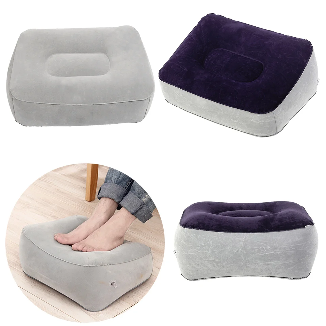 Бытовая портативная ПВХ надувная подушка для ног, подушка для путешествий, офиса, дома, для ног, подушка для ног, расслабляющий инструмент для ног