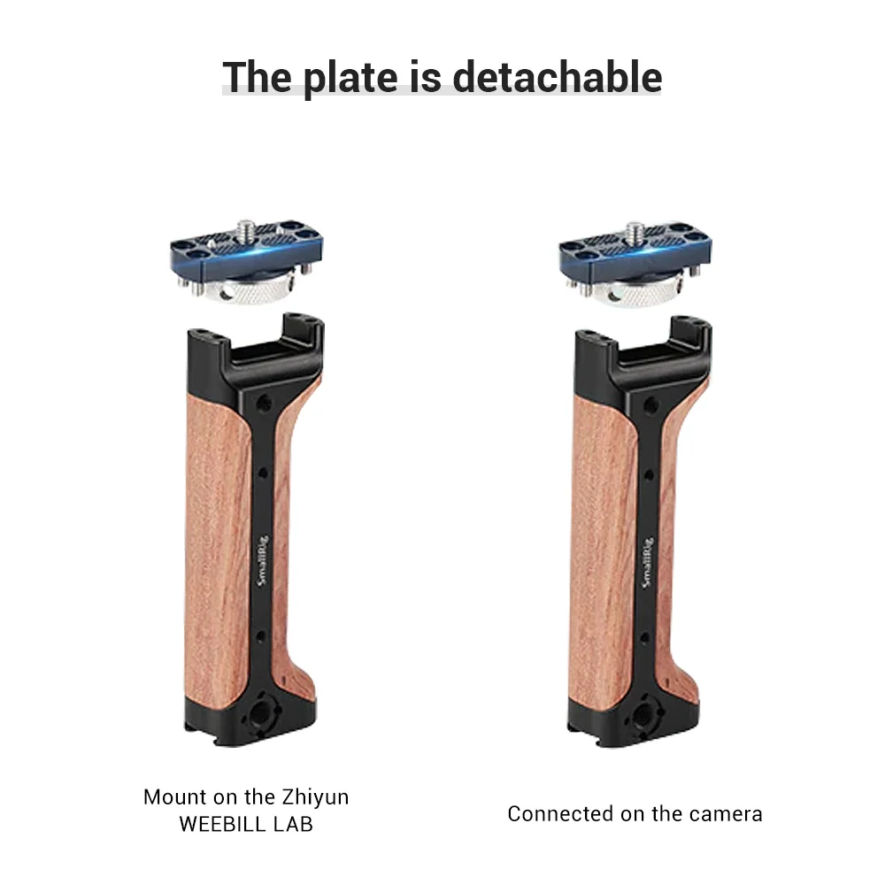  SmallRig DSLR Camera Handle Handgrip for Zhiyun WEEBILL LAB Gimbal With Shoe Mount and 1/4 3/8 Thre