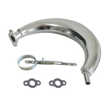 

Muffler Exhaust & Exhaust Muffler Clamp Fits 66cc 80cc Engine Motorized Bicycle