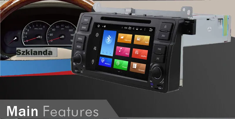 Top 4G 7"Android 8.0 Car DVD Player For BMW E46 M3 Radio Stereo GPS Navigation 8 Core Bluetooth 4GWIFI CPU 4GB RAM 32GB ROM Free Map 3 Top 4G 7"Android 8.0 Car DVD Player For BMW E46 M3 Radio Stereo GPS Navigation 8 Core Bluetooth 4GWIFI CPU 4GB RAM 32GB ROM Free Map 3