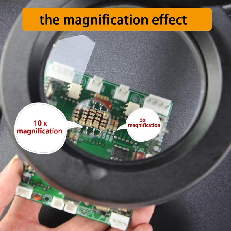 5X 10X Magnifier With 40 LED Lighting 06