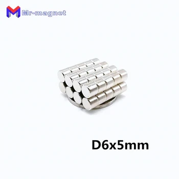 

500pcs 6 x 5 mm magnet small Round N35 D6*5 environmental production D6x5 Neodymium magnets 6x5 Super Powerful Rare Earth magnet