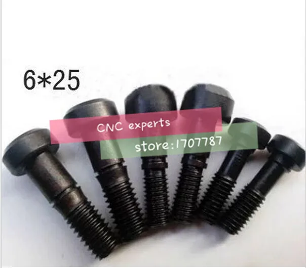 

Free Delivery 10pcs Clamp Screw M6*25mm CNC lathe Tools Spare Screw Double screw