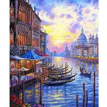 21042 Венеция закат на море-краска по комплекты номеров для взрослых DIY