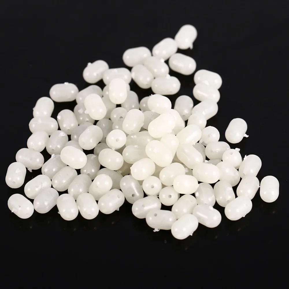 100pcs Oval Fly Fishing Beads Set Rig Beads Fishing Lures Floating