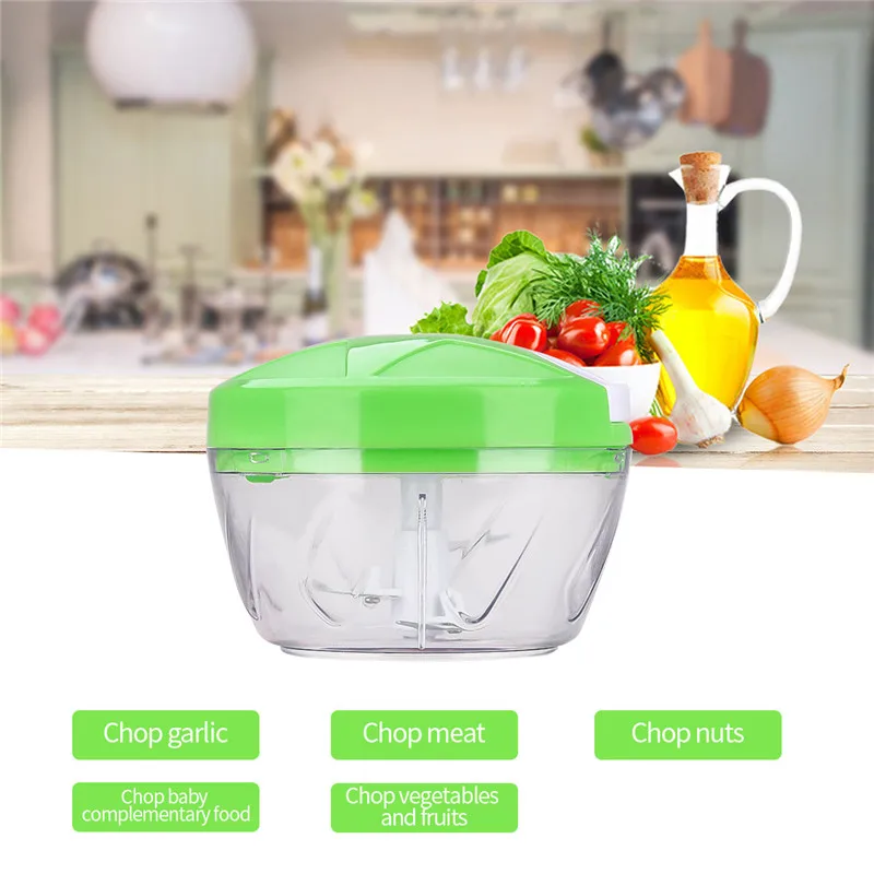 Multifunction Manual Food Chopper Vegetable Fruit Chopper Shredder Meat Cutter Kitchen Chopper Grinder Cooking Tools kitchen stainless steel banana slicer cutter chopper kitchen gadget