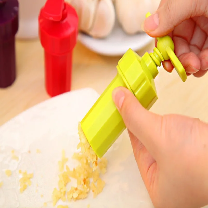 

Mini ABS Garlic Presses Manual Garlic Mincer Presser Hand Garlic Grinder Crusher Slicer Chopper Vegetable Tools Kitchen Gadgets