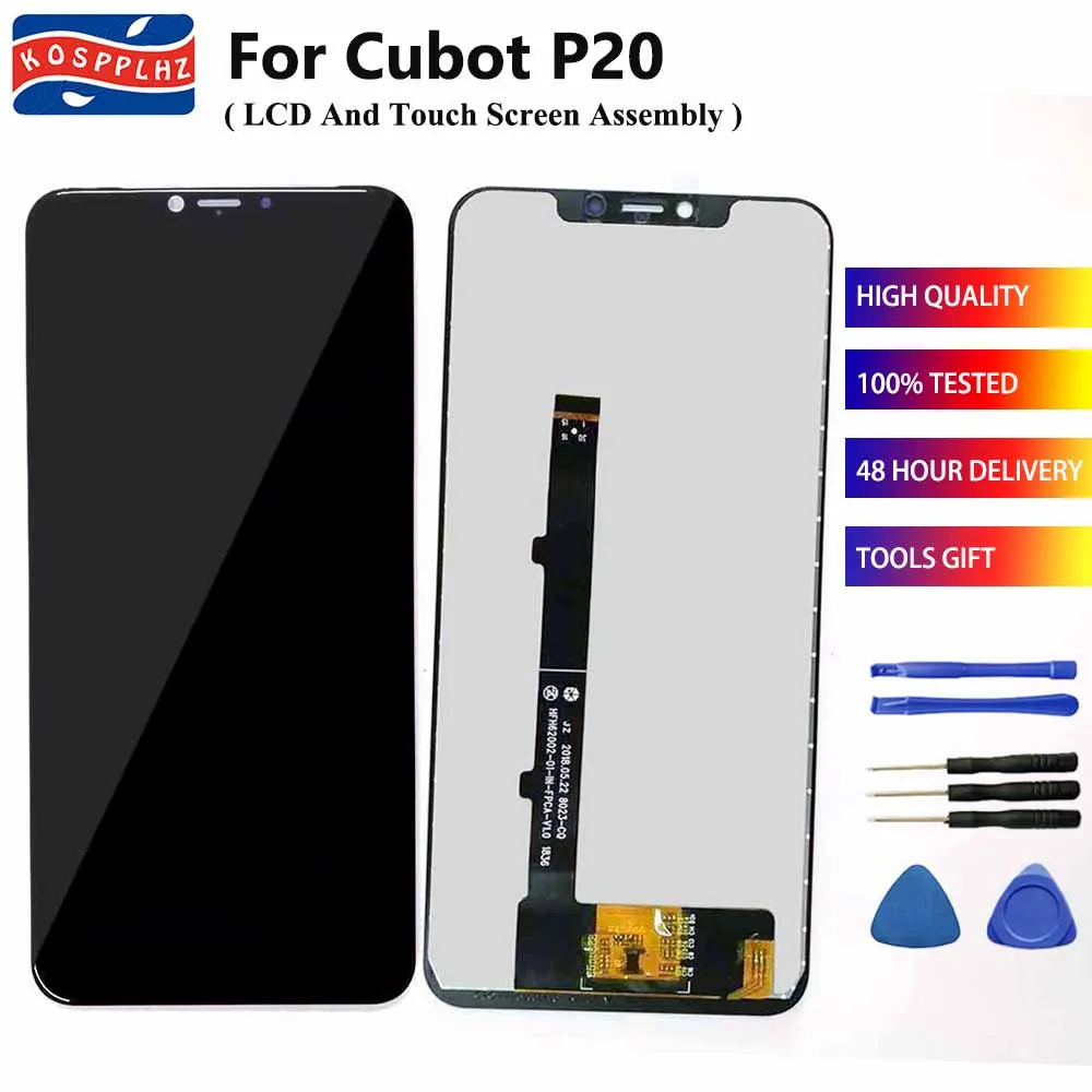 6,1" Высокое качество для Cubot P20 ЖК-дисплей сенсорный экран дигитайзер сенсор сборка Замена для Cubot P20 телефон+ Инструменты