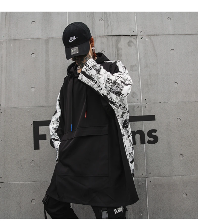 Red Long Hoodie Men Camouflage Print Patch Pullover Camo Hoodies Sweatshirts Male Hip Hop   (14)