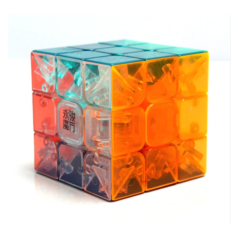 YJ YongJun YuLong 3x3x3 прозрачный магический куб 56 мм высококачественный профессиональный Гладкий скоростной кубик-головоломка Классические игрушки нео-куб