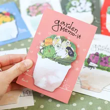 Милый цветок Заметки Разместить Его Блокнот kawaii канцтовары Школьные Принадлежности Планировщик Наклейки Бумажные Закладки Бесплатная доставка