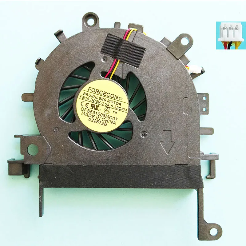 Вентилятор охлаждения процессора Для FORCECON DFS531005MC0T FB15 DC 5 V 0.5A 6.32CFM Вентилятор COOLER AB7205HX-GC1 3PIN MF60090V1-C090-G99