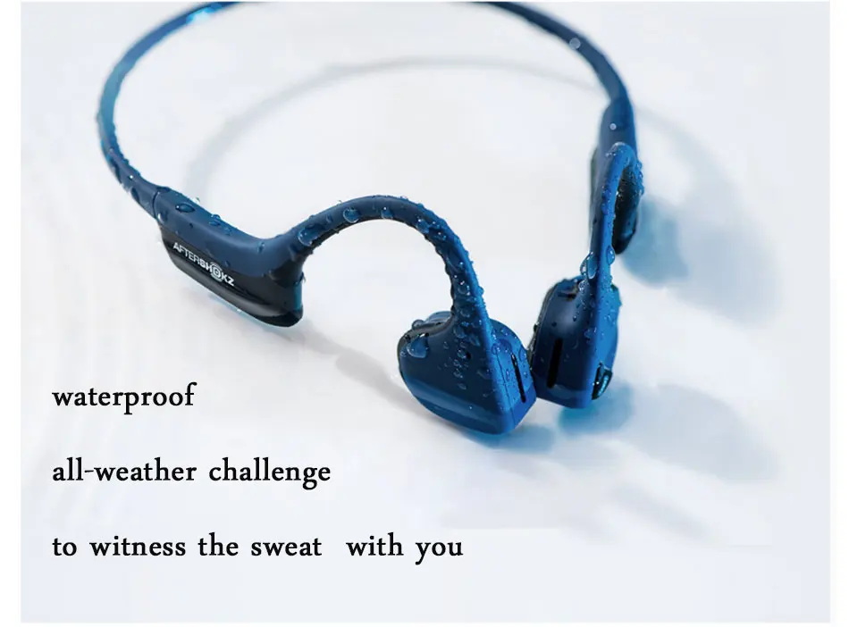 Excellent AFTERSHOKZ TREKZ AIR Bone Conduction Wireless Sport Neckband Headset Headphone Bluetooth Stereo Earphones Headsets for AS600/650 7