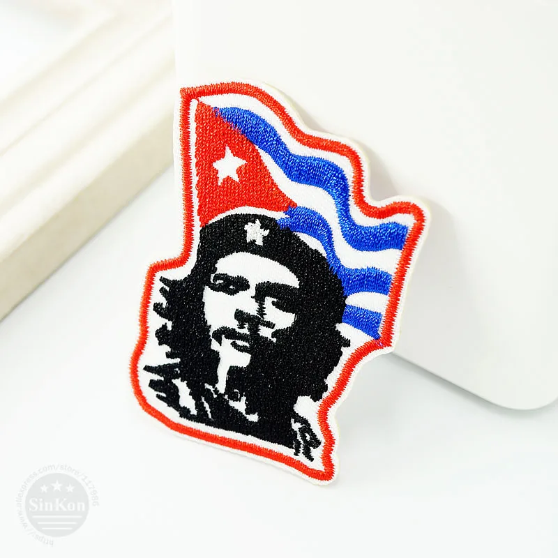 Che Guevara(Размер: 5,0X7,5 см) DIY тканевый значок для украшения нашивки для джинсовых курток сумка для одежды Одежда для шитья декоративная аппликация