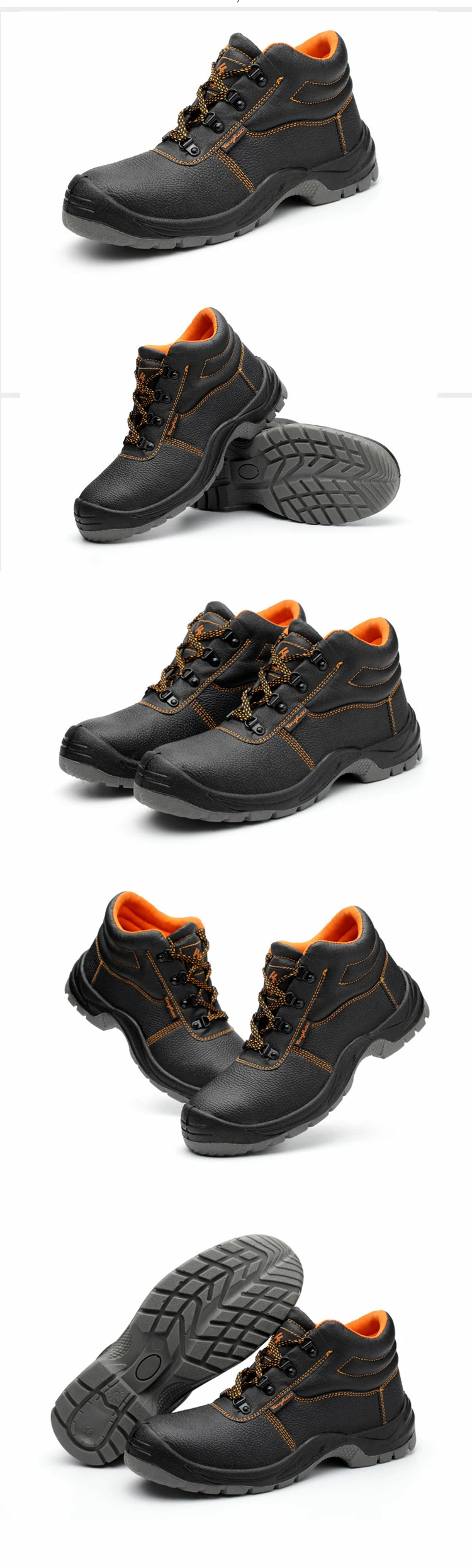 Зимняя мужская защитная обувь со стальным носком, большие размеры 36-46, высокое качество, маслостойкие, противоэрозионные защитные ботинки Мужская Рабочая обувь MB37