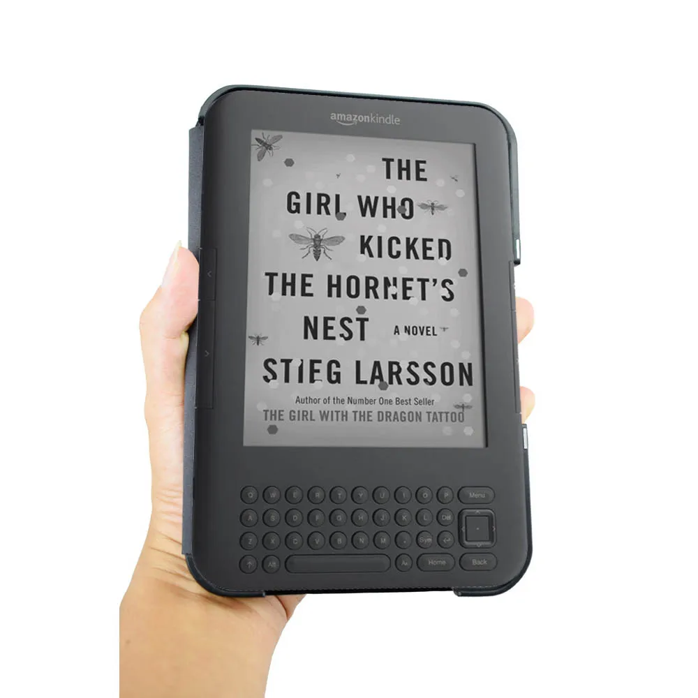 Capa flip book para amazon kindle 3 3o modelo d00901 ereader