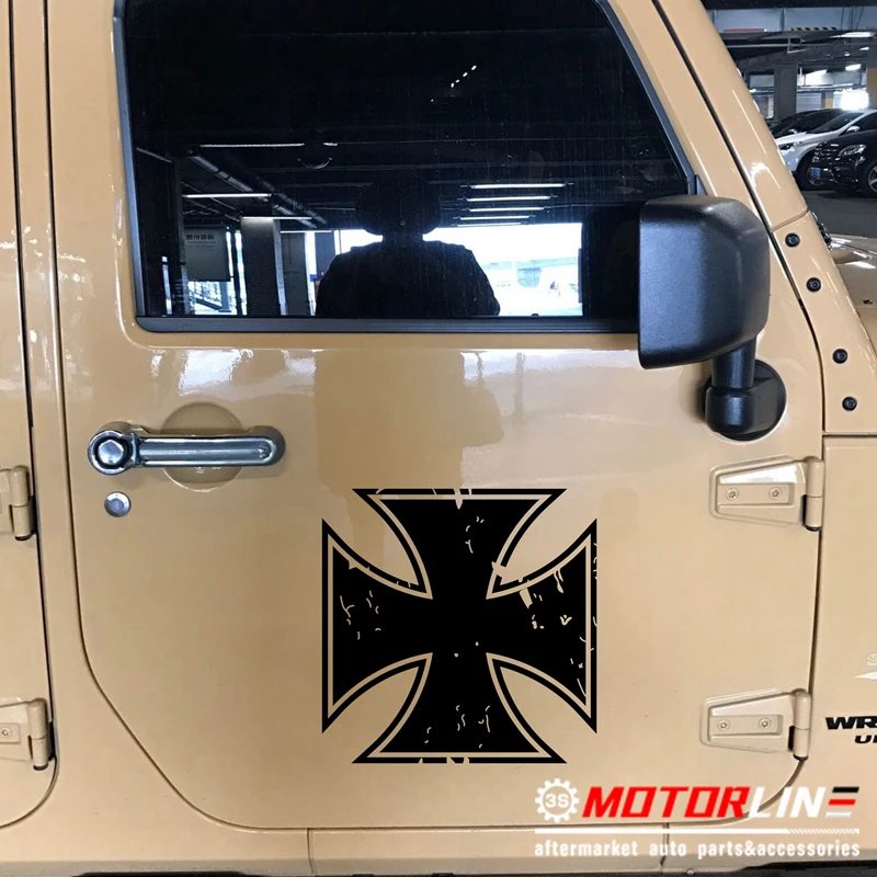 

Iron Cross Decal Sticker German Army Germany Car Vinyl pick size color no bkgrd