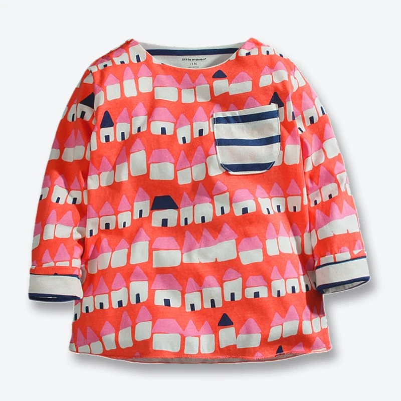 Fall Spring Baby Boys T Shirt Children Long Sleeve Cotton Kids Tees
