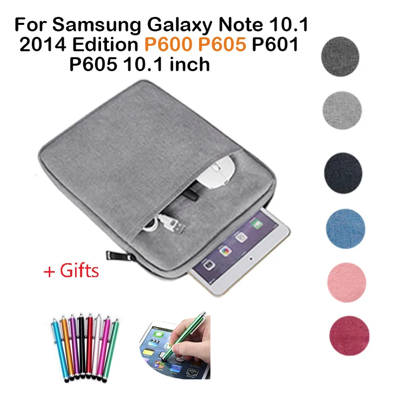 Бесплатные подарки + Чехол сумка для Samsung Galaxy Note 10 1 2014 Edition P600 P605 P601 'Защитная