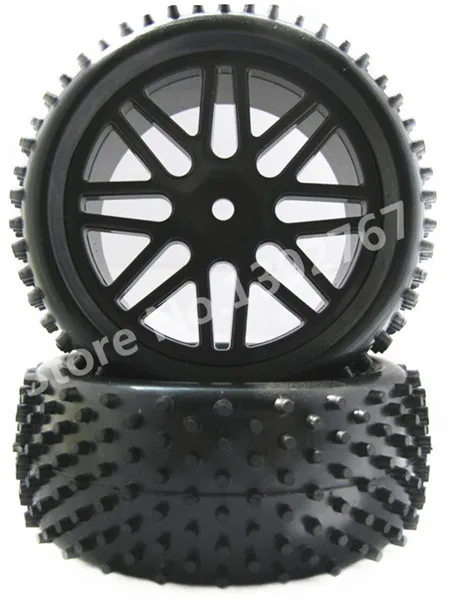 Best Price 4Pcs/Set RC Buggy Cars Tire 85mm*34mm Wheel Rim & Tyre For 1/10 Scale Models RC Car Remote Control Cars Tires