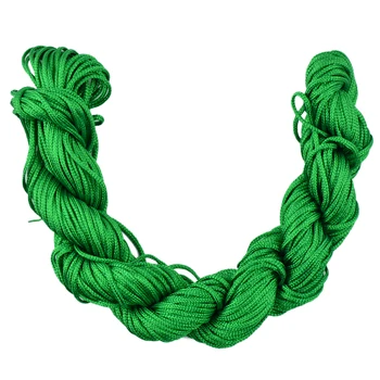 

30 Meters 1mm Kumihimo Nylon Braided Cord Thread Shambhala Band Forest Green