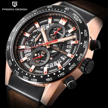 PAGANI Дизайн Топ люксовый бренд спортивные мужские часы с хронографом водонепроницаемые кварцевые часы Relogios Masculino saat